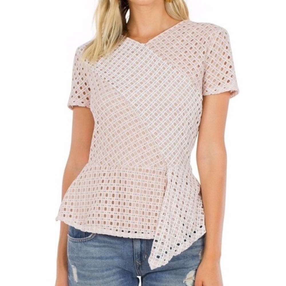 BCBG MaxAzria Peplum Top Sz XXS